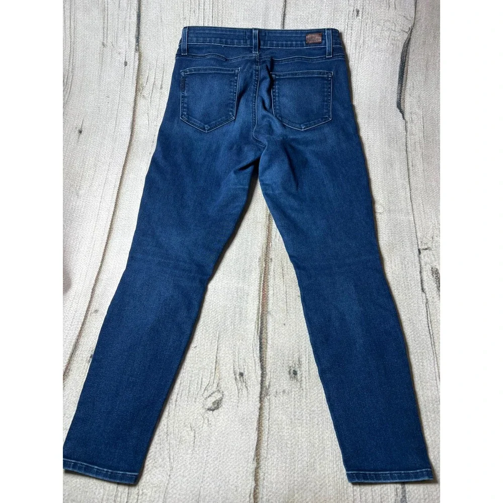 Paige Skinny Jeans Womens 30 Dark Blue Minimalist Classic Stretch Denim
